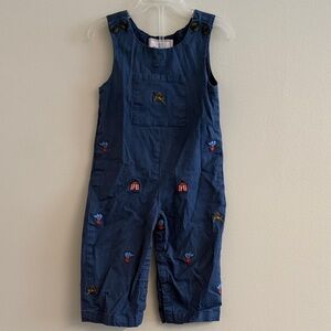 Classsic Prep Circus Embroidered Overalls